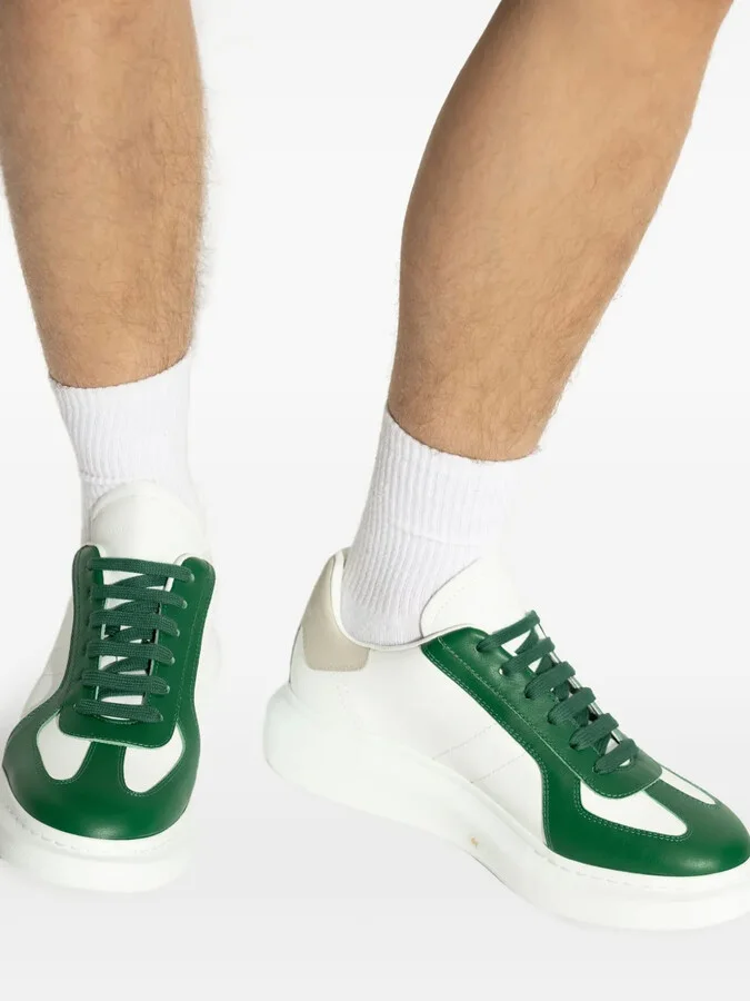 Panelled Lace-Up Sneakers - Image 5