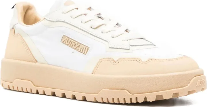 Panelled Lace-Up Sneakers - Image 2