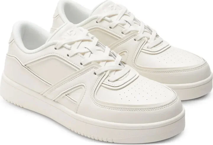 Panelled Lace-Up Sneakers - Image 2