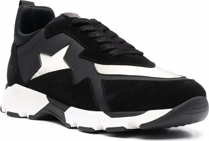 Panelled Lace-Up Sneakers - Image 2