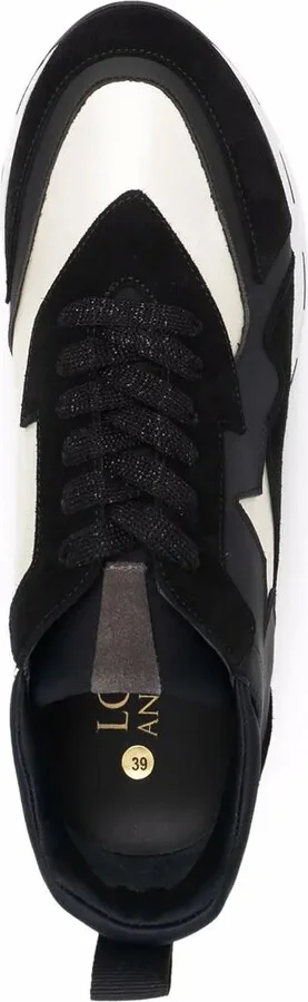 Panelled Lace-Up Sneakers - Image 4