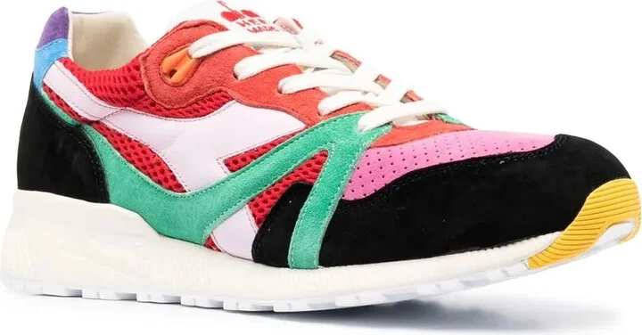 Panelled Lace-Up Sneakers - Image 2