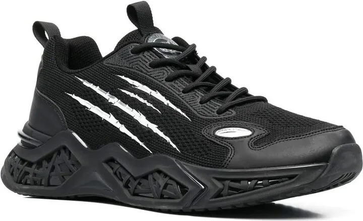 Panelled Lace-Up Sneakers - Image 2