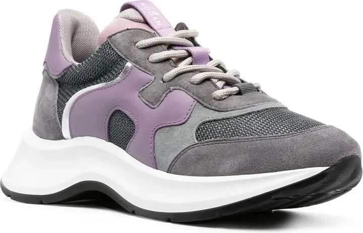 Panelled Lace-Up Sneakers - Image 2