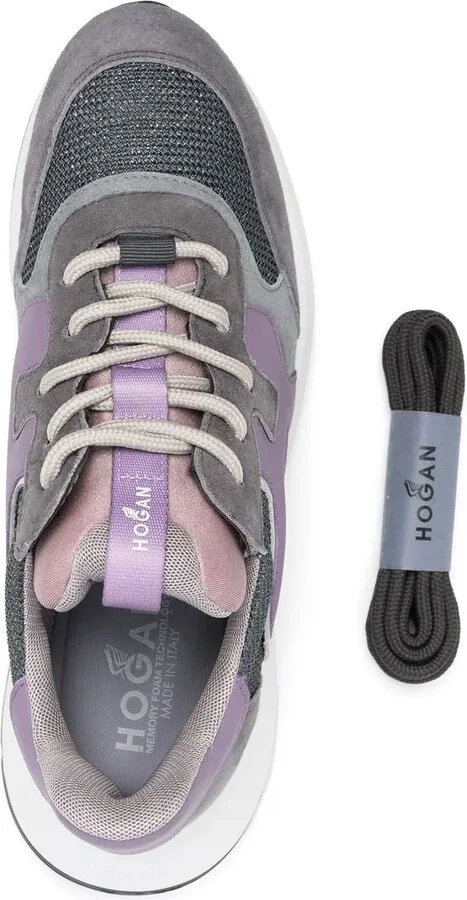 Panelled Lace-Up Sneakers - Image 4
