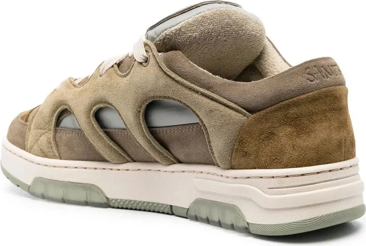 Panelled Lace-Up Sneakers - Image 3