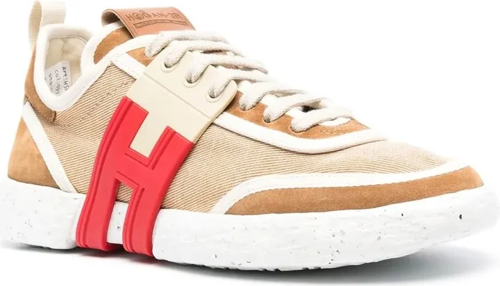 Panelled Lace-Up Sneakers - Image 2