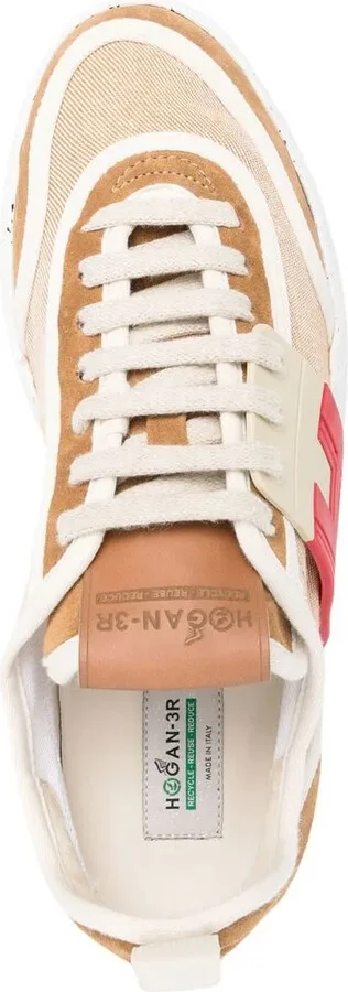 Panelled Lace-Up Sneakers - Image 4