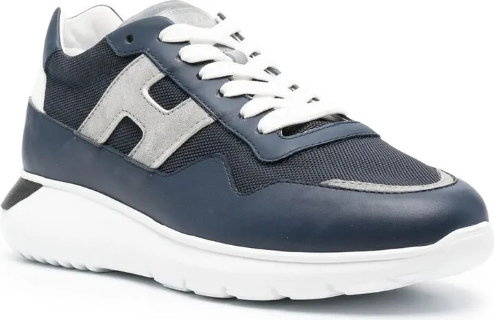 Panelled Lace-Up Sneakers - Image 2
