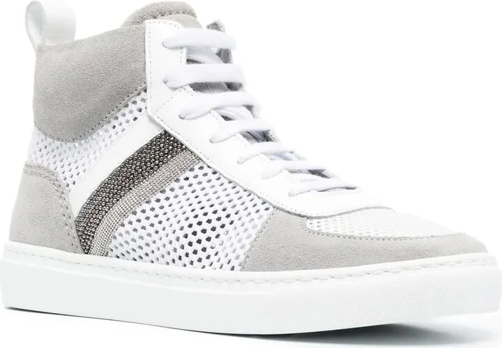 Panelled Lace-Up Sneakers - Image 2