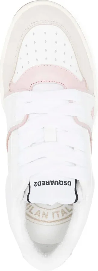 Panelled Lace-Up Sneakers - Image 4