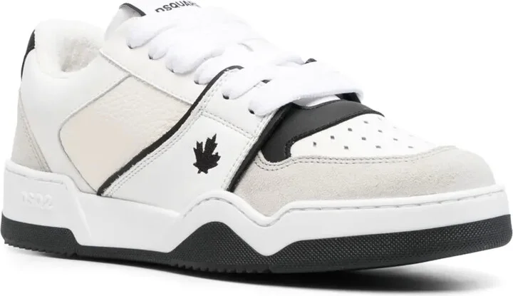 Panelled Lace-Up Sneakers - Image 2
