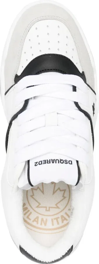 Panelled Lace-Up Sneakers - Image 4