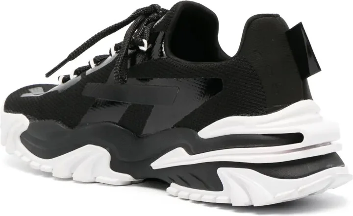 Panelled Lace-Up Sneakers - Image 3
