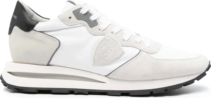 Panelled Lace-Up Sneakers