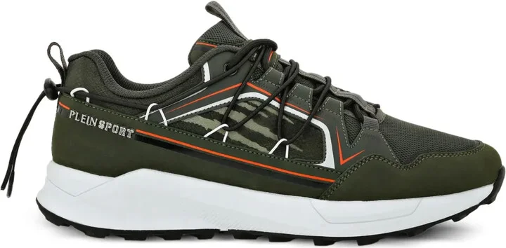 Panelled Lace-Up Sneakers