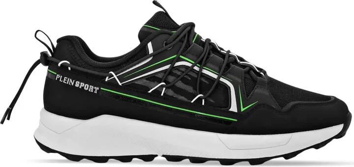 Panelled Lace-Up Sneakers