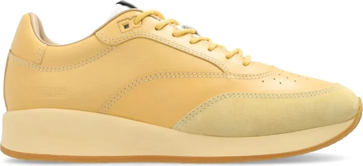 Panelled Lace-Up Sneakers
