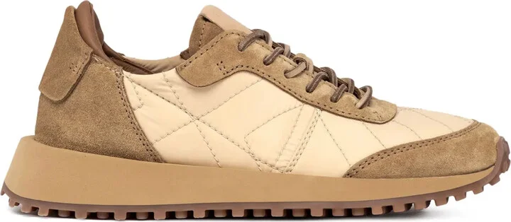 Panelled Lace-Up Sneakers