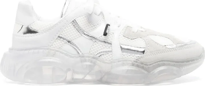 Panelled Lace-Up Sneakers