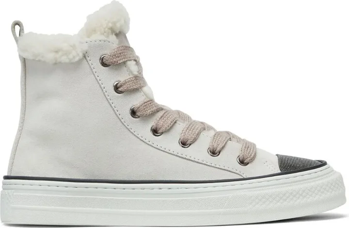 Panelled Lace-Up Sneakers
