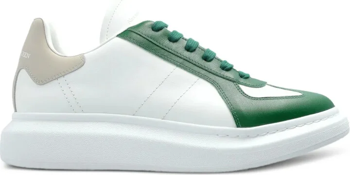 Panelled Lace-Up Sneakers