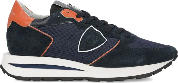 Panelled Lace-Up Sneakers