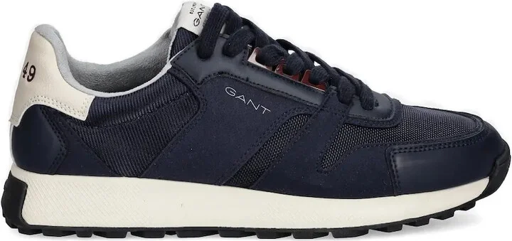 Panelled Lace-Up Sneakers