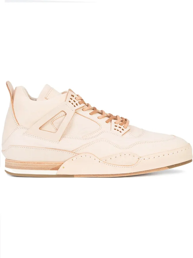 Panelled Lace-Up Sneakers