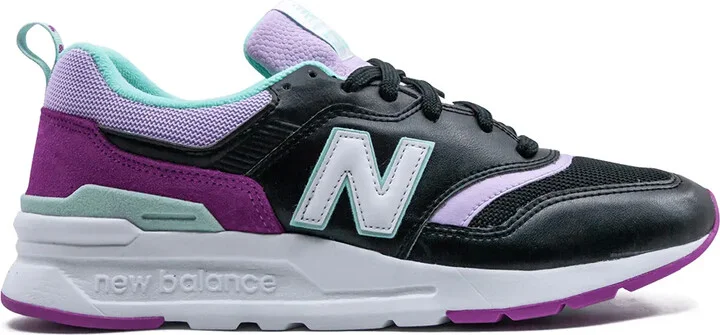 Panelled Lace-Up Sneakers