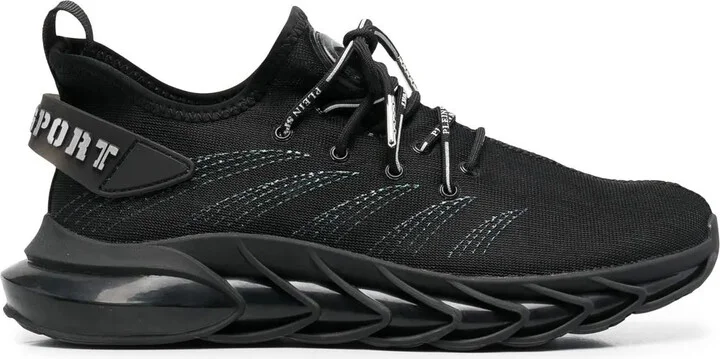 Panelled Lace-Up Sneakers