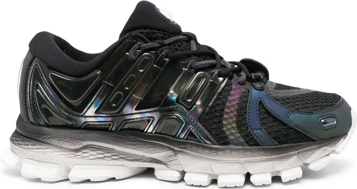 Panelled Lace-Up Sneakers