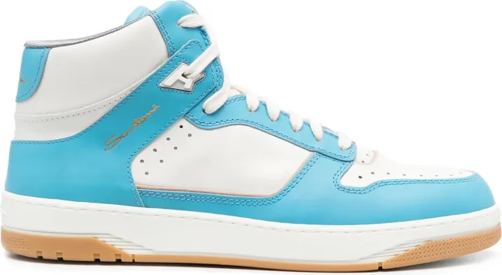 Panelled Lace-Up Sneakers