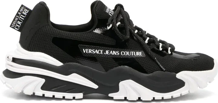 Panelled Lace-Up Sneakers