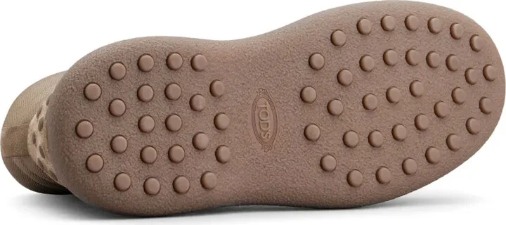 Panelled Lace-Up Suede Boots - Image 4