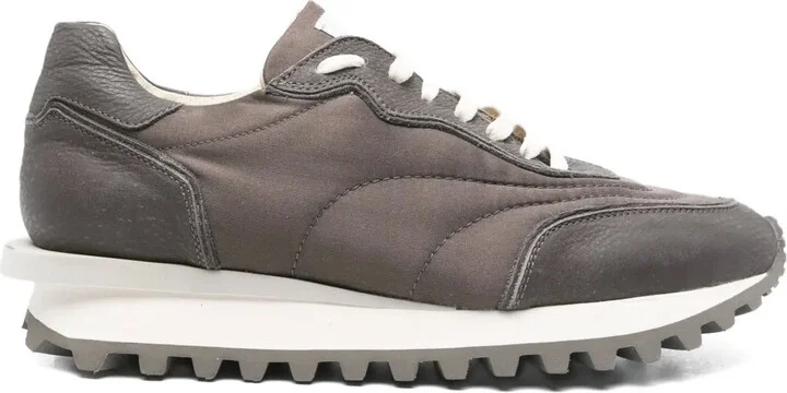 Panelled Lace-Up Trainers