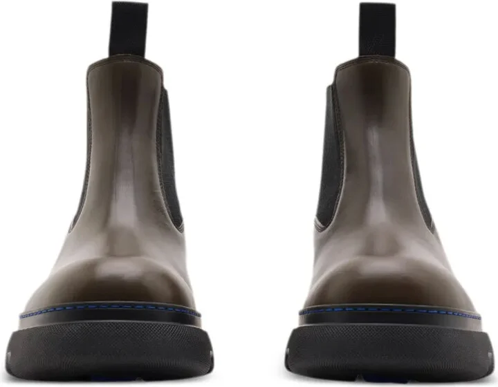Panelled Leather Ankle Boots - Image 2