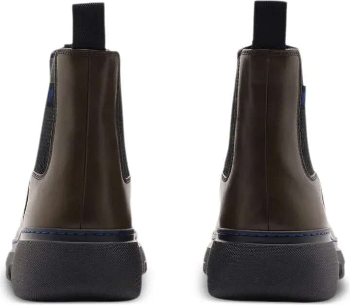 Panelled Leather Ankle Boots - Image 3