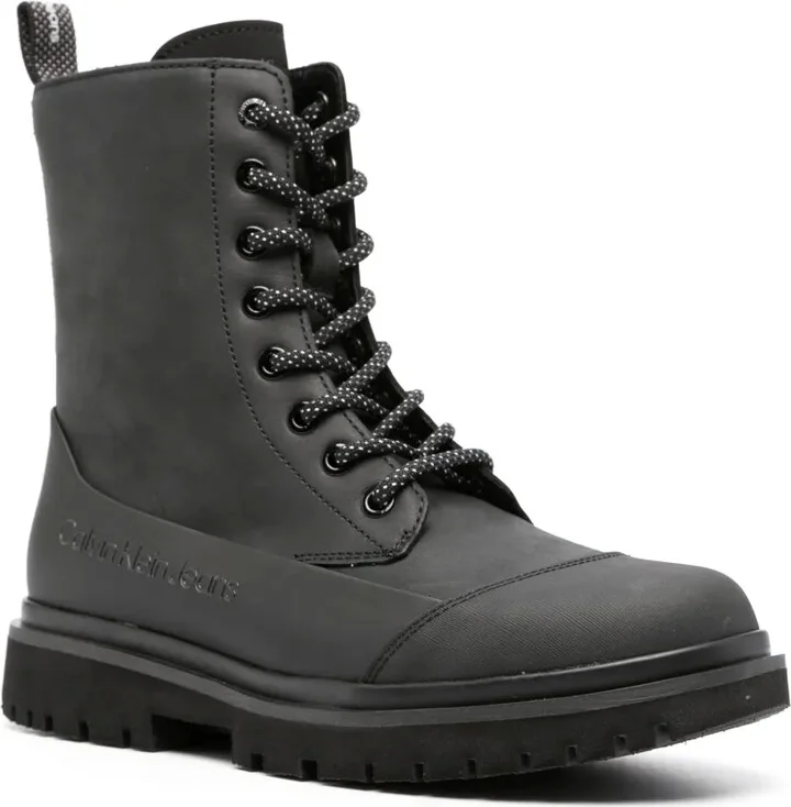 Panelled Leather Ankle Boots - Image 2