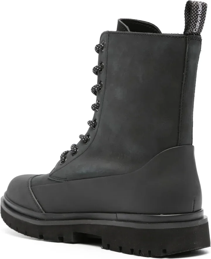 Panelled Leather Ankle Boots - Image 3
