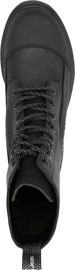 Panelled Leather Ankle Boots - Image 4