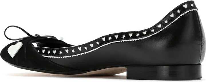 Panelled Leather Ballerinas - Image 3
