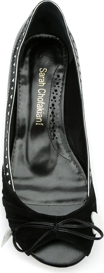 Panelled Leather Ballerinas - Image 4