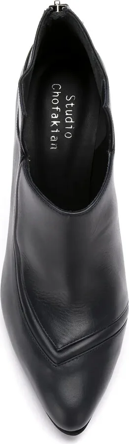 Panelled Leather Boots - Image 4