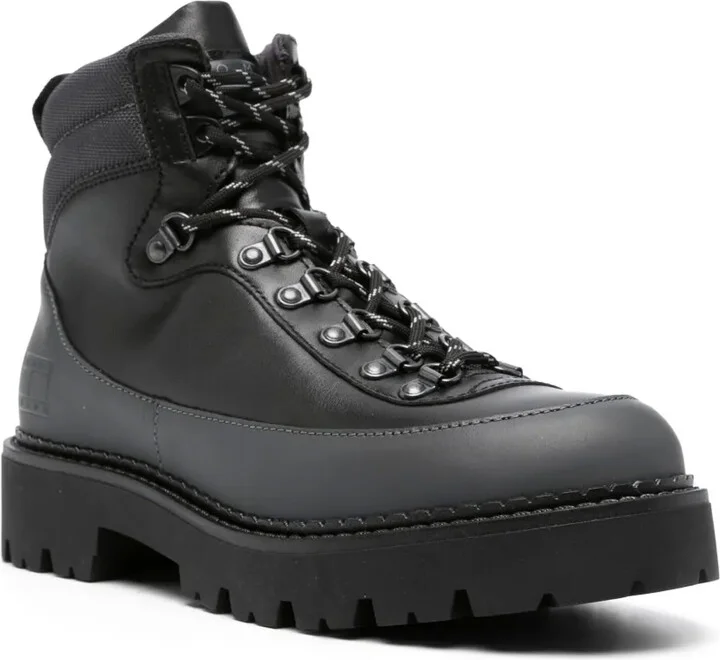 Panelled Leather Boots - Image 2