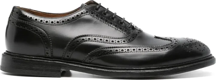 Panelled Leather Brogues