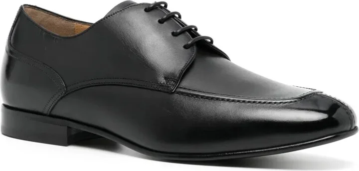 Panelled Leather Derby Shoes - Image 2