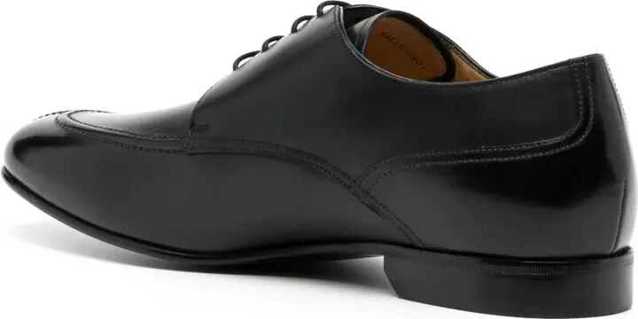 Panelled Leather Derby Shoes - Image 3