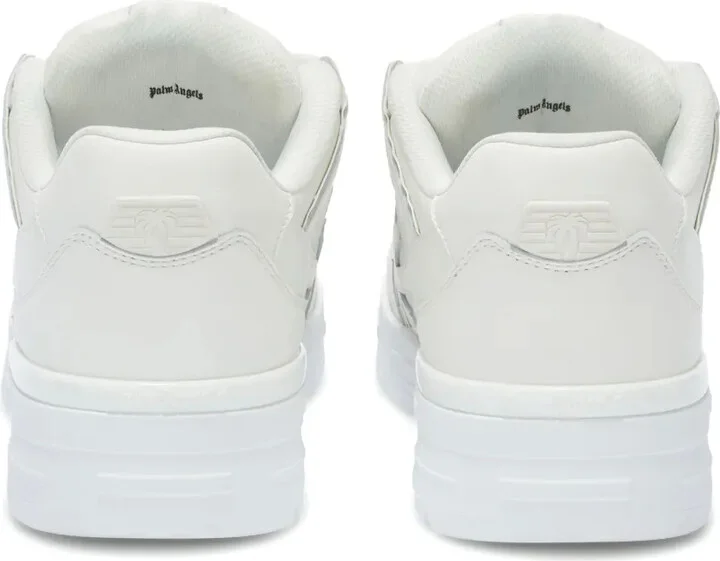 Panelled Leather Lace-Up Sneakers - Image 3