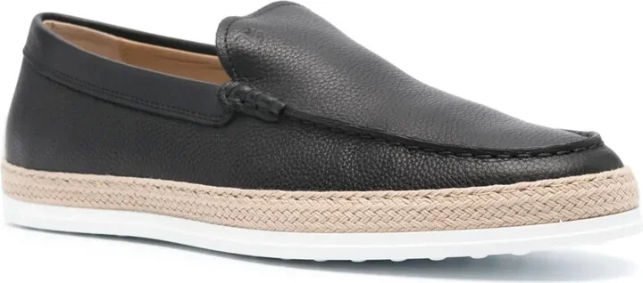 Panelled Leather Loafers - Image 2